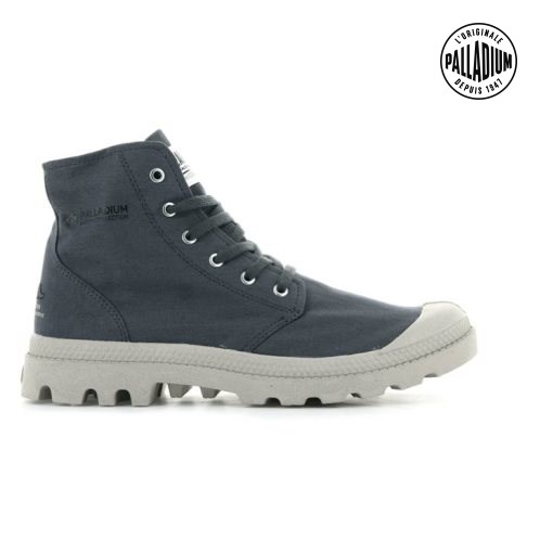 Palladium Pampa Hi Organic II Women's Boots Navy | UK B460-QPF